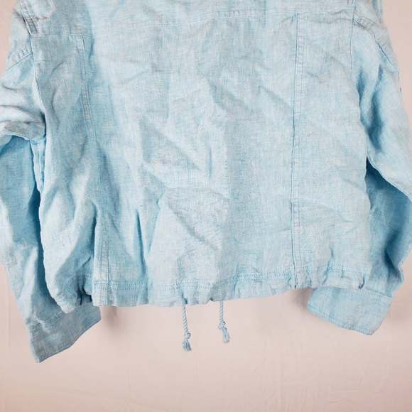 Talbots Blue‎ Linen Jacket - Picture 8 of 8
